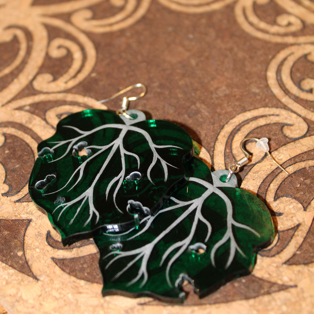 Kawakawa (Full Green) Earring Set